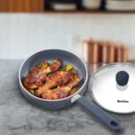 Induction Compatible Ceramic Nonstick Frying Pan 16 cm with Glass Lid