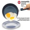 Induction Compatible Ceramic Nonstick Frying Pan 16 cm with Glass Lid - Image 6