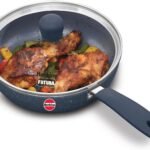 Induction Compatible Ceramic Nonstick Frying Pan 19 cm with Glass Lid