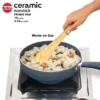 Induction Compatible Ceramic Nonstick Frying Pan 19 cm with Glass Lid - Image 6