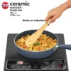 Induction Compatible Ceramic Nonstick Frying Pan 19 cm with Glass Lid - Image 7