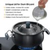 Nonstick Biryani Handi 12 Litre with Hard Anodised Lid (4.06 mm Thick) - Image 3