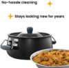 Nonstick Biryani Handi 12 Litre with Hard Anodised Lid (4.06 mm Thick) - Image 7