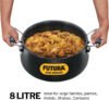 Nonstick Biryani Handi 12 Litre with Hard Anodised Lid (4.06 mm Thick) - Image 2